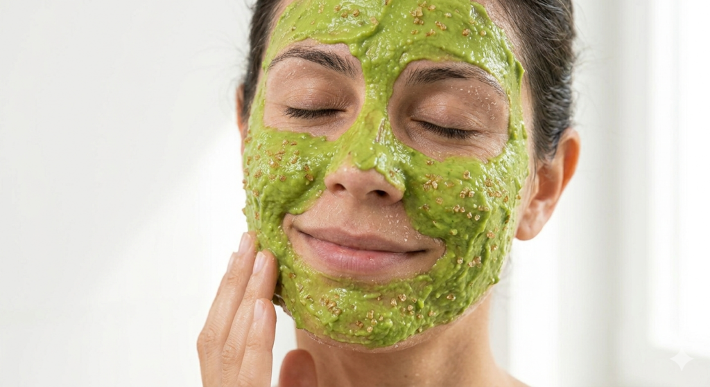 Recette Gommage nutrition intense à l'avocat pour peaux sèches